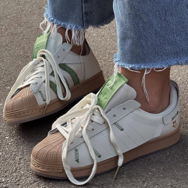 ADIDAS SUPERSTAR WHITE/GREEN